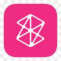 粉红三角形区域符号-梅特瑞应用程序Zune