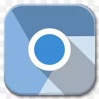 蓝色符号天蓝色-应用程序谷歌铬