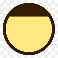 黄色椭圆形圆圈剪贴画-应用程序注释