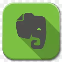 绿草符号-应用程序Evernote