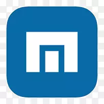 蓝色角区域文本-meroui浏览器Maxthon