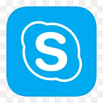 蓝色区域文字符号-metari应用Skype ALT