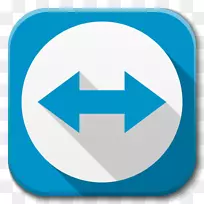 蓝色区域符号线-应用程序TeamViewer