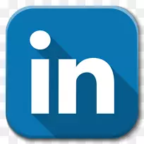 蓝色区域文本品牌-LinkedIn应用程序