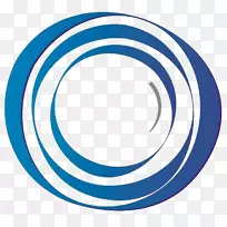 标志符号品牌YouTube-抽象圆圈蓝色PNG