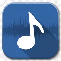 蓝色角符号-应用程序播放器音频d