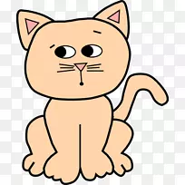 黑猫小猫剪贴画动画猫剪贴画