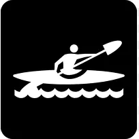密苏里河340旅游标志剪贴画划独木舟