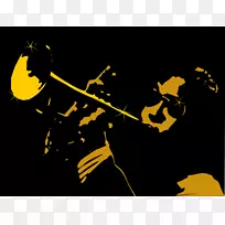 免费爵士乐萨克斯管剪辑艺术-爵士乐剪贴画