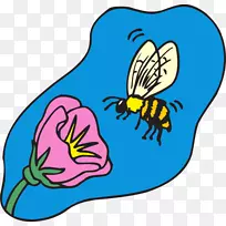蜜蜂花粉花蜜蜂剪贴画.花粉剪贴画