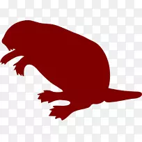 海狸电脑图标剪贴画-海狸