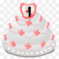 婚礼蛋糕结婚请柬婚礼剪贴画蛋糕图片
