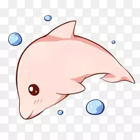 海豚卡瓦伊海洋剪贴画-海豚