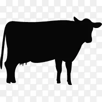 荷斯坦弗里西亚牛，家畜剪贴画-牛