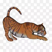 虎猫威利。土狼和路跑运动员剪贴画