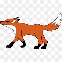 先生。狐狸红狐剪贴画-狐狸