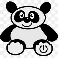 大熊猫熊可爱剪贴画-熊猫