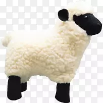 绵羊熊毛绒动物&可爱的玩具纺织-绵羊