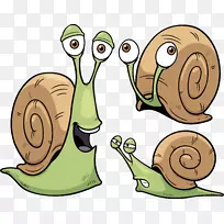 蜗牛卡通贝壳-蜗牛