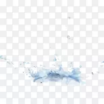 水桌面壁纸蓝水滴