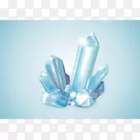 冰晶雪片矿物-冰