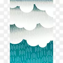雨云电脑图标水循环剪辑艺术-雨