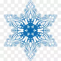 雪花形状剪贴画.雪花