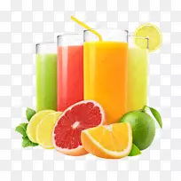 橙汁水果剪辑艺术-葡萄柚