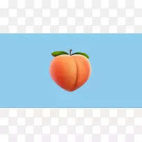 Emojipedia桃子食品水果-桃子