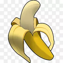 香蕉皮剪贴画-香蕉