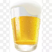 冰啤酒，不含酒精的饮料，啤酒杯-啤酒
