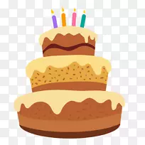 生日蛋糕糖霜动画蛋糕