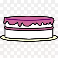 俱乐部企鹅生日蛋糕剪贴画-蛋糕
