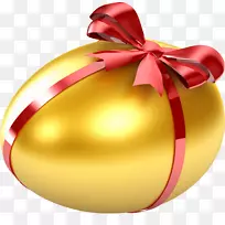 复活节兔子下金蛋的鹅复活节彩蛋剪贴画彩蛋