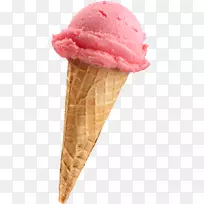 冰淇淋圆锥形冰糕冰淇淋