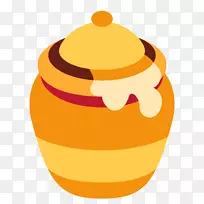 蜜罐电脑图标表情符号-蜂蜜