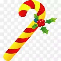 电脑图标糖果拐杖圣诞剪贴画-圣诞糖果