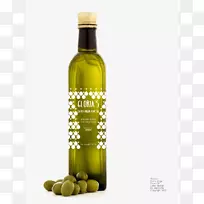 平面设计瓶橄榄油标签.橄榄油