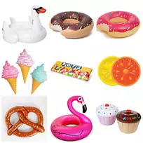 冰淇淋、纸杯蛋糕、甜甜圈、糖霜游泳池-甜甜圈