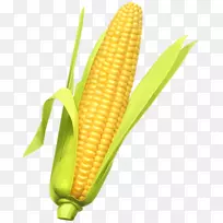 玉米上的玉米蔬菜剪贴画-玉米