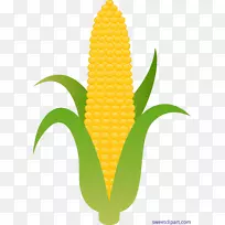 玉米上的玉米甜玉米剪辑艺术-玉米