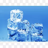 制冰机冰滴水冰块冰水峭壁