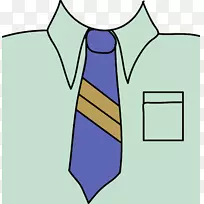 领带衬衫领子领结夹艺术服装衬衫