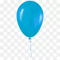 气球蓝色剪贴画-气球