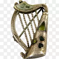 爱尔兰珠宝铜管凯尔特竖琴
