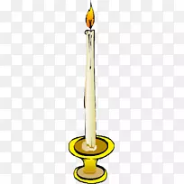 烛台灯笼蜡烛火焰剪贴画-蜡烛
