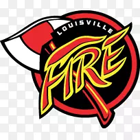 路易斯维尔火焰竞技场足球联盟标志f2-消防员