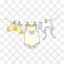 儿童服装婴儿服装剪贴画-婴儿