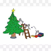 圣诞树，圣诞装饰，剪贴画-圣诞时间图片