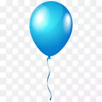 气球蓝色剪贴画-蓝色气球剪贴画